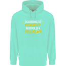 Chemistry Alcohol Is a Solution Funny Mens 80% Cotton Hoodie Peppermint
