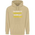 Chemistry Alcohol Is a Solution Funny Mens 80% Cotton Hoodie Sand