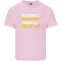 Chemistry Alcohol Is a Solution Funny Mens Cotton T-Shirt Tee Top Light Pink