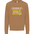 Chemistry Alcohol Is a Solution Funny Mens Sweatshirt Jumper Caramel Latte