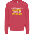 Chemistry Alcohol Is a Solution Funny Mens Sweatshirt Jumper Heliconia