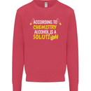Chemistry Alcohol Is a Solution Funny Mens Sweatshirt Jumper Heliconia