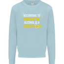 Chemistry Alcohol Is a Solution Funny Mens Sweatshirt Jumper Light Blue