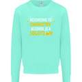 Chemistry Alcohol Is a Solution Funny Mens Sweatshirt Jumper Peppermint