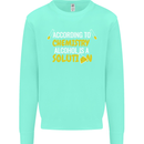 Chemistry Alcohol Is a Solution Funny Mens Sweatshirt Jumper Peppermint