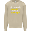 Chemistry Alcohol Is a Solution Funny Mens Sweatshirt Jumper Sand