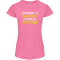 Chemistry Alcohol Is a Solution Funny Womens Petite Cut T-Shirt Azalea