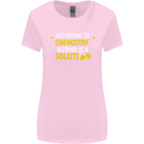 Chemistry Alcohol Is a Solution Funny Womens Wider Cut T-Shirt Light Pink