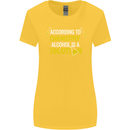 Chemistry Alcohol Is a Solution Funny Womens Wider Cut T-Shirt Yellow