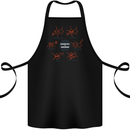 Chemistry is Awesome Alcohol Chocolate Love Cotton Apron 100% Organic Black