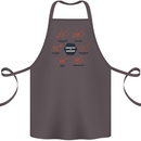 Chemistry is Awesome Alcohol Chocolate Love Cotton Apron 100% Organic Dark Grey