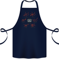 Chemistry is Awesome Alcohol Chocolate Love Cotton Apron 100% Organic Navy Blue