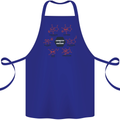 Chemistry is Awesome Alcohol Chocolate Love Cotton Apron 100% Organic Royal Blue