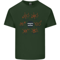 Chemistry is Awesome Alcohol Chocolate Love Mens Cotton T-Shirt Tee Top Forest Green