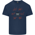 Chemistry is Awesome Alcohol Chocolate Love Mens Cotton T-Shirt Tee Top Navy Blue