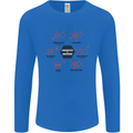 Chemistry is Awesome Alcohol Chocolate Love Mens Long Sleeve T-Shirt Royal Blue