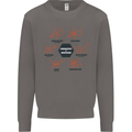Chemistry is Awesome Alcohol Chocolate Love Mens Sweatshirt Jumper Charcoal