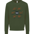 Chemistry is Awesome Alcohol Chocolate Love Mens Sweatshirt Jumper Forest Green