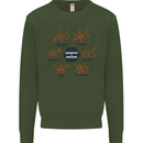 Chemistry is Awesome Alcohol Chocolate Love Mens Sweatshirt Jumper Forest Green
