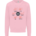 Chemistry is Awesome Alcohol Chocolate Love Mens Sweatshirt Jumper Light Pink