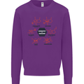 Chemistry is Awesome Alcohol Chocolate Love Mens Sweatshirt Jumper Purple