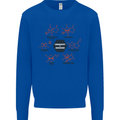 Chemistry is Awesome Alcohol Chocolate Love Mens Sweatshirt Jumper Royal Blue