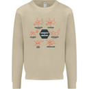 Chemistry is Awesome Alcohol Chocolate Love Mens Sweatshirt Jumper Sand