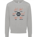 Chemistry is Awesome Alcohol Chocolate Love Mens Sweatshirt Jumper Sports Grey