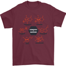 Chemistry is Awesome Alcohol Chocolate Love Mens T-Shirt Cotton Gildan Maroon