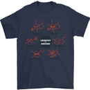 Chemistry is Awesome Alcohol Chocolate Love Mens T-Shirt Cotton Gildan Navy Blue