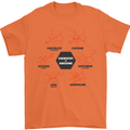 Chemistry is Awesome Alcohol Chocolate Love Mens T-Shirt Cotton Gildan Orange