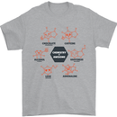 Chemistry is Awesome Alcohol Chocolate Love Mens T-Shirt Cotton Gildan Sports Grey