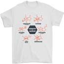 Chemistry is Awesome Alcohol Chocolate Love Mens T-Shirt Cotton Gildan White