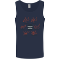 Chemistry is Awesome Alcohol Chocolate Love Mens Vest Tank Top Navy Blue