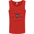 Chemistry is Awesome Alcohol Chocolate Love Mens Vest Tank Top Red