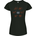 Chemistry is Awesome Alcohol Chocolate Love Womens Petite Cut T-Shirt Black