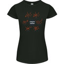 Chemistry is Awesome Alcohol Chocolate Love Womens Petite Cut T-Shirt Black