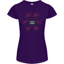 Chemistry is Awesome Alcohol Chocolate Love Womens Petite Cut T-Shirt Purple