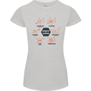 Chemistry is Awesome Alcohol Chocolate Love Womens Petite Cut T-Shirt Sports Grey