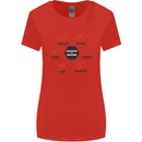 Chemistry is Awesome Alcohol Chocolate Love Womens Wider Cut T-Shirt Red