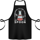 Chemistry is Like Cooking Funny Science Cotton Apron 100% Organic Black
