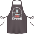 Chemistry is Like Cooking Funny Science Cotton Apron 100% Organic Dark Grey