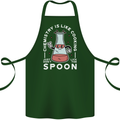 Chemistry is Like Cooking Funny Science Cotton Apron 100% Organic Forest Green