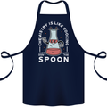 Chemistry is Like Cooking Funny Science Cotton Apron 100% Organic Navy Blue