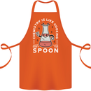 Chemistry is Like Cooking Funny Science Cotton Apron 100% Organic Orange