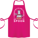 Chemistry is Like Cooking Funny Science Cotton Apron 100% Organic Pink