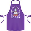Chemistry is Like Cooking Funny Science Cotton Apron 100% Organic Purple