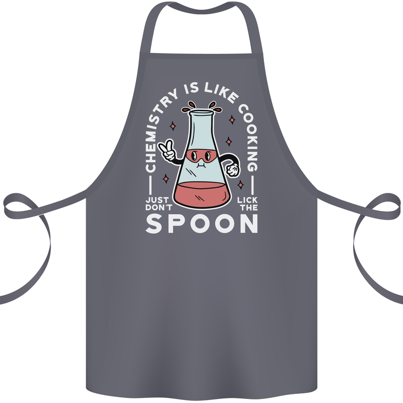 Chemistry is Like Cooking Funny Science Cotton Apron 100% Organic Steel