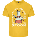 Chemistry is Like Cooking Funny Science Kids T-Shirt Childrens Yellow