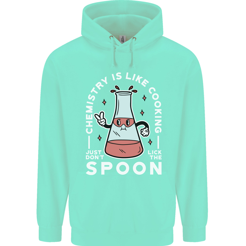Chemistry is Like Cooking Funny Science Mens 80% Cotton Hoodie Peppermint